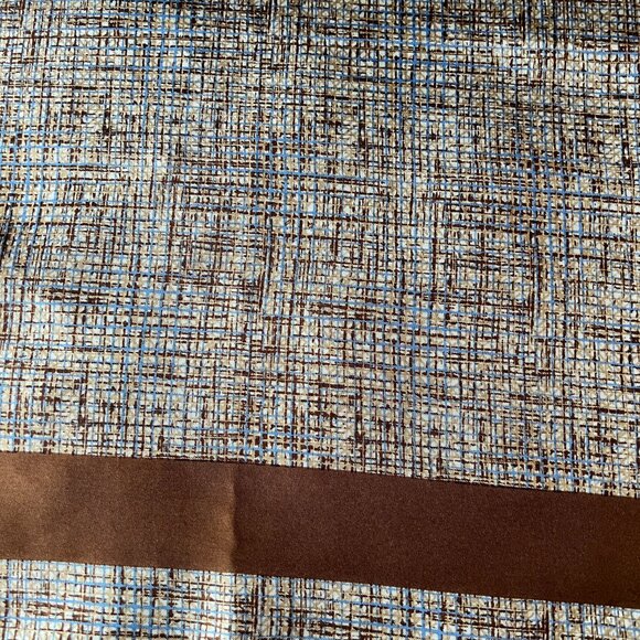 Vintage Christian Dior Silk Scarf Handkerchief - Square 18x18 inches Brown - Picture 5 of 15